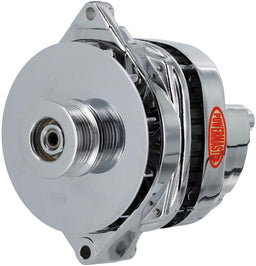 POWERMAST 200 AMP, Internal Reg, 6 Groove Serpentine Chrome GM/Chevy CS144 Style Alternator PM37805 Autofit