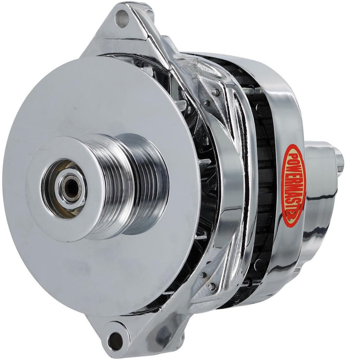POWERMAST 200 AMP, Internal Reg, 6 Groove Serpentine Chrome GM/Chevy CS144 Style Alternator PM37805 Autofit