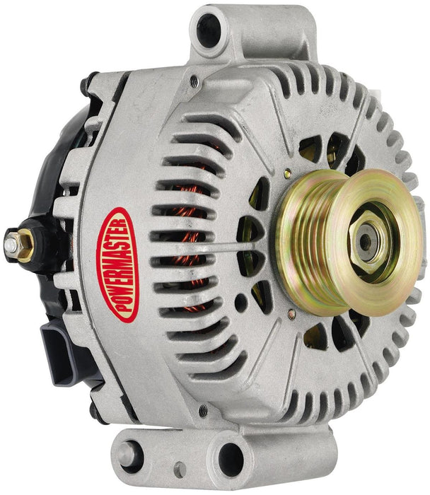 POWERMAST 200 AMP, Internal Reg, 6 Groove Serpentine Natural Finish Ford 4G Transverse Mount Alternator PM47787 Autofit