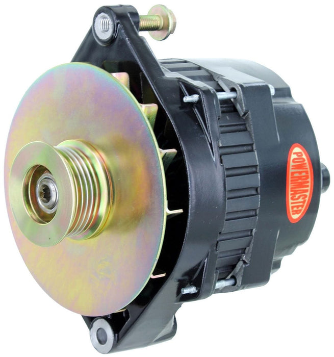 POWERMAST 200 Amps With 6-Groove Serpentine Pulley Black GM CS144 Style Alternator PM578648 Autofit