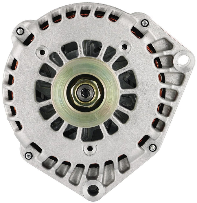 POWERMAST 215 Amps, 4 Pin VR With 6-Groove Serpentine Pulley Natural GM Style AD Alternator PM48237 Autofit
