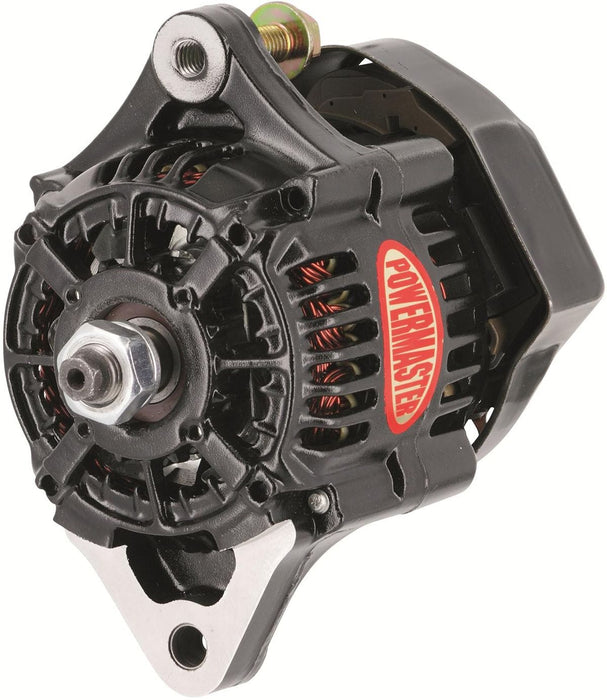 POWERMAST 55 AMP, 16 Volt System , 1 Wire, NO Pulley Black Denso Racing Alternator PM8166 Autofit