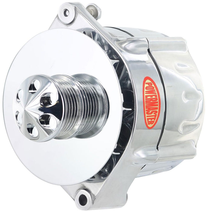 POWERMAST Chev 12si, 100 amp, internal regulator, Serpentine pulley, Polished Powermaster Signature Series Alternator PM27296 Autofit