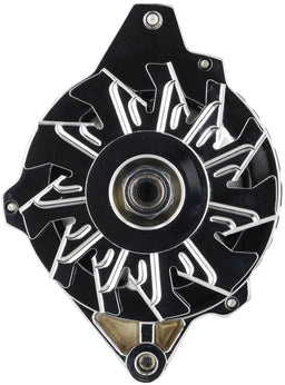 POWERMAST Chev, CS130 Style case, 105 Amps, Serpentine pulley, Chrome Finish Powermaster Street Alternator PM17802 Autofit