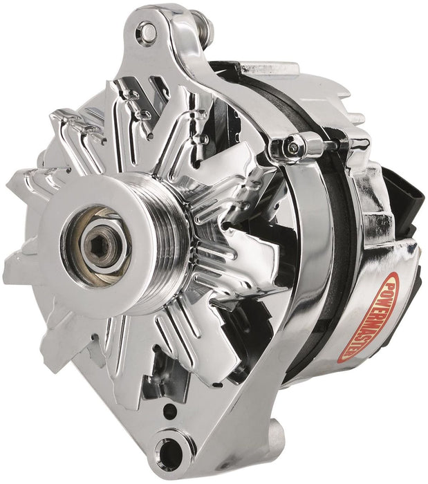 POWERMAST Ford 2G style, 80 Amps, Serpentine pulley, Chrome Finish Powermaster Street Alternator PM17735 Autofit