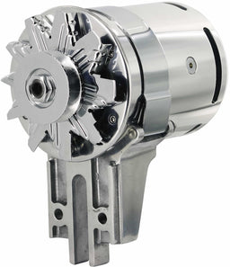 POWERMAST Ford Flathead 49-53, Polished, 75 Amps, One Wire Operation Powermaster PowerGen Alternator PM282021 Autofit