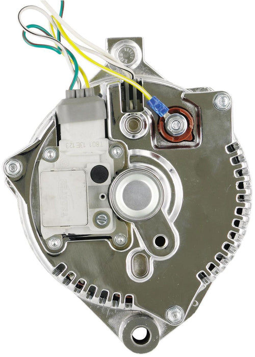 POWERMAST Suit All 1983-93 V8, 200 AMP, 6 Groove Serpentine & Single V-Belt Pul Chrome Ford 3G Large Alternator PM37759 Autofit