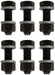 PROFORM 3/8" x 1" UHL (6-pack) Wedge-Locking Exhaust Collector Bolts PR66757 Autofit