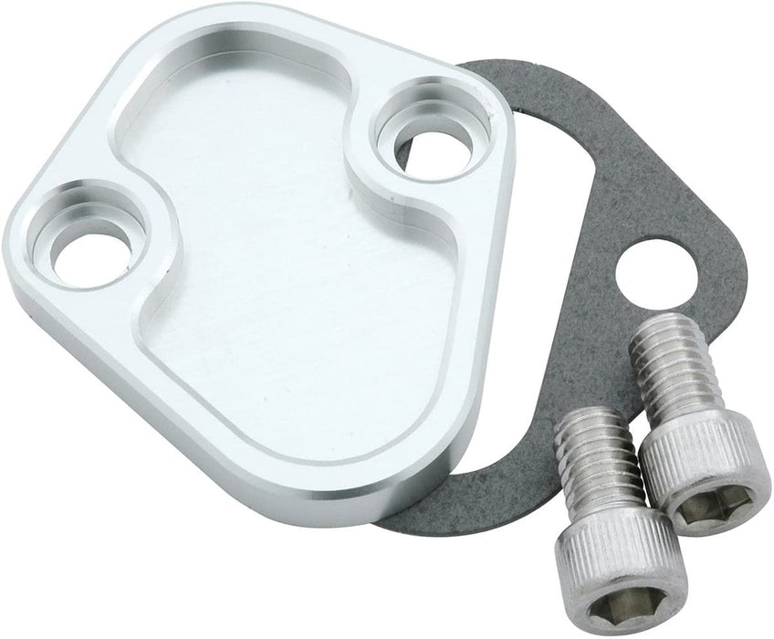 PROFORM Big Block Chev Fuel Pump Block-Off Plate Chrome with Bowtie Logo PR141-211 Autofit