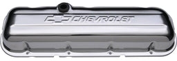 PROFORM Big Block Chev Stamped Valve Covers with Chevrolet Logo (Short Style with Baffle) Chrome PR141- Autofit