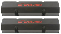 PROFORM Black Anodized Suit SB Chev With Chevrolet Logo & Bowtie Emblem (No H Fabricated Aluminium Valve Covers PR141-802 Autofit