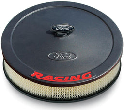 Proform Black Crinkle 13" x 2-5/8" With 5/8" Recessed Base With With Red Ford Stamped Steel Air Cleaner Assembly PR302-352 Autofit