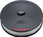 PROFORM Black Crinkle 13" x 2-5/8" With 5/8" Recessed Base With With Red Ford Stamped Steel Air Cleaner Assembly PR302-372 Autofit