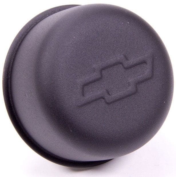PROFORM Black Crinkle 3" Diameter with Bowtie Emblem (Use PR141-615 Gromments) Valve Cover Breather Push-In Style PR141-754 Autofit