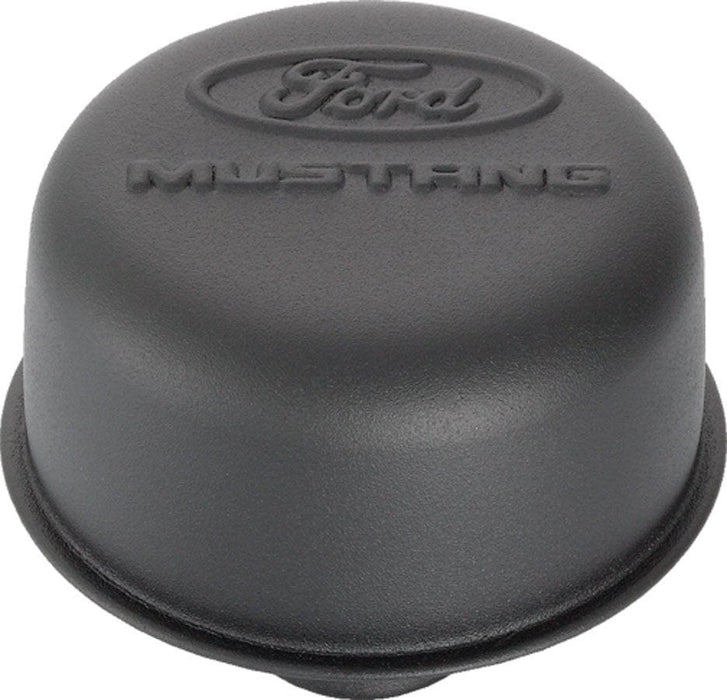 Proform Black Crinkle 3" Diameter with Ford Mustang Logo (Use PR141-615 Gromm Valve Cover Breather Push-In Style PR302-221 Autofit