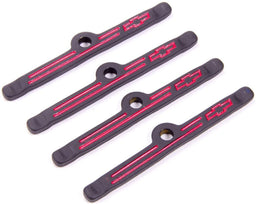 PROFORM Black Crinkle Suit SB Chev With Bowtie Emblem (4 Pack) Valve Cover Hold Down Tabs PR141-757 Autofit