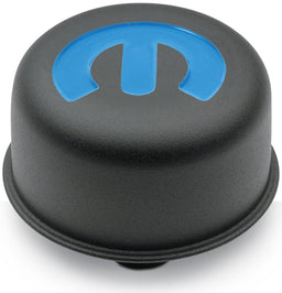 PROFORM Black Crinkle With Blue Mopar "M" Logo Valve Cover Breather Push-In Style PR440-754 Autofit