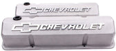 PROFORM Cast Gray Suit SB Chev With Raised Chevrolet Logo & Bowtie Emblem Die-Cast Aluminium Slant Edge Valve Covers PR141-925 Autofit
