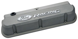 Proform Cast Gray Suit SB Ford 289-351 Windsor With Raised Ford Racing Logo Die-Cast Aluminium Slant Edge Valve Covers PR302-137 Autofit