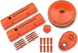 PROFORM Chevy Orange Suit SB Chev With Chevrolet Logo & Bowtie Emblem Engine Dress-Up Kit PR141-780 Autofit