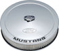 Proform Chrome 13" x 2-5/8" With 5/8" Recessed Base With With Black Ford Must Stamped Steel Air Cleaner Assembly PR302-361 Autofit