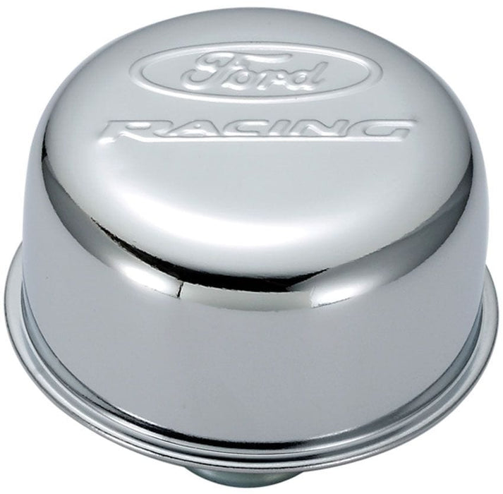 Proform Chrome 3" Diameter with Ford Racing Logo (Use PR141-615 Gromments) Valve Cover Breather Push-In Style PR302-215 Autofit