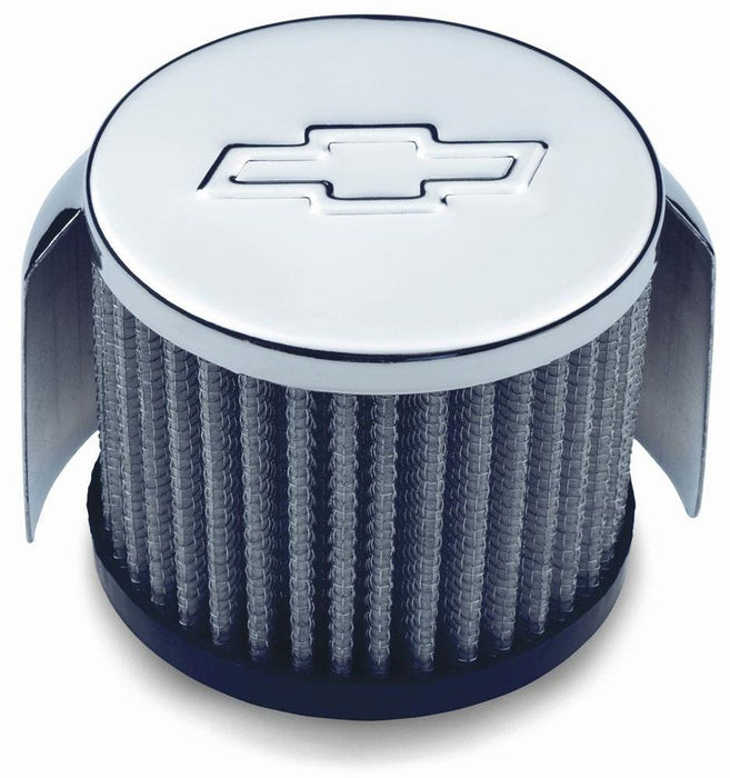 PROFORM Chrome With Bowtie Emblem & Sheild Valve Cover Push-In Breather PR141-621 Autofit