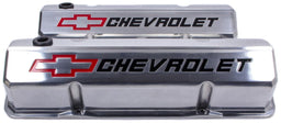 PROFORM Polished Suit SB Chev With Recessed Chevrolet Logo & Bowtie Emblem Die-Cast Aluminium Slant Edge Valve Covers PR141-927 Autofit