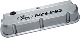 Proform Polished Suit SB Ford 289-351 Windsor With Recessed Ford Racing Logo Die-Cast Aluminium Slant Edge Valve Covers PR302-138 Autofit