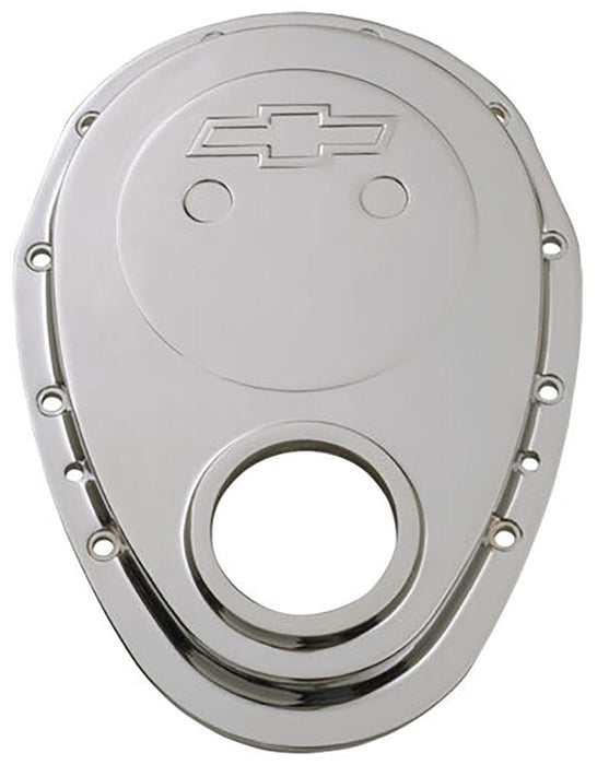 PROFORM Small Block Chev Die Cast Timing Cover Chrome with Bowtie Logo PR141-218 Autofit