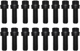 PROFORM Suit BB Chev 396-502, Ford 5.0L, SB Ford 289-302-351W, Mopar 413 Wedge-Locking Header Bolts - Black Oxide PR66756 Autofit
