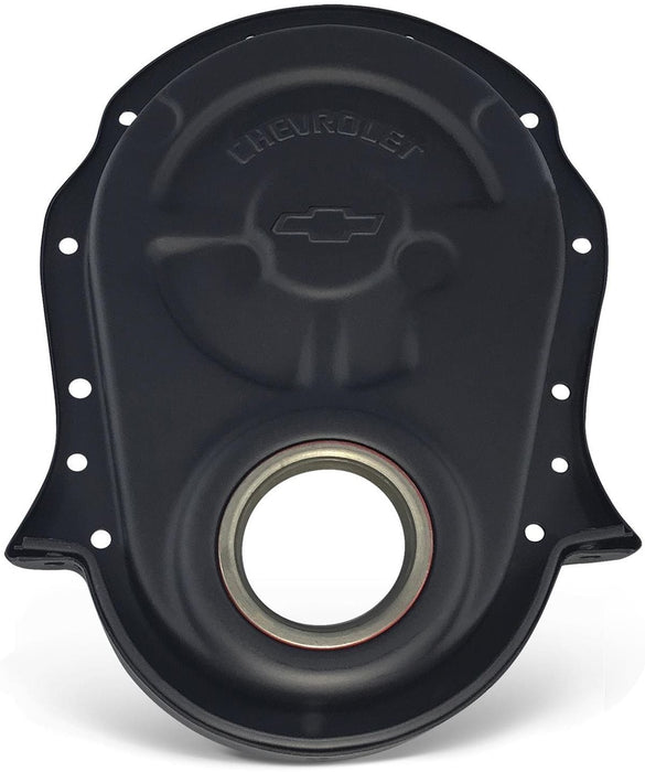 PROFORM Suit BB Chev Steel Timing Cover Black with Bowtie Logo PR141-219 Autofit
