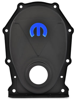 PROFORM Suit BB Chrysler 383-340 With Mopar "M" Logo Stamp Steel Timing Cover - Black Crinkle PR440-219 Autofit