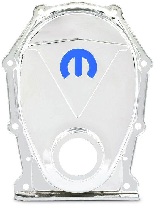 PROFORM Suit BB Chrysler 383-340 With Mopar "M" Logo Stamp Steel Timing Cover - Chrome PR440-216 Autofit