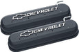 PROFORM Suit LS Series Engines, Black Crinkle Cast Aluminium Valve Covers With Raised Chevrolet Logo PR141-262 Autofit