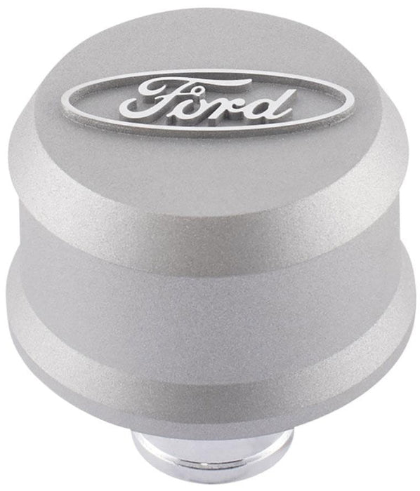 PROFORM With Raised Ford Oval Emblem, Suit 1.22" Hole Slant Edge Aluminium Valve Cover Breather Push-In Style - Grey PR302-437 Autofit