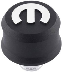 PROFORM With Raised Mopar Emblem, Suit 1.22" Hole Slant Edge Aluminium Valve Cover Breather Push-In Style - Black Crinkle PR440-44 Autofit