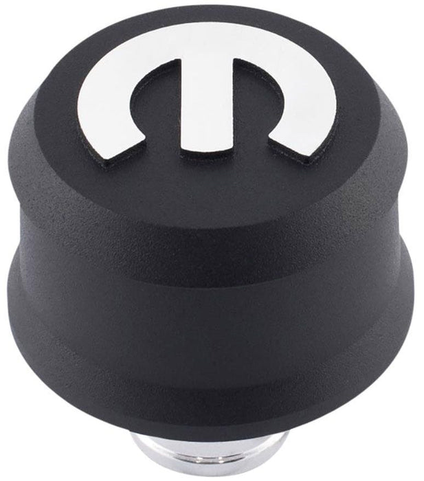PROFORM With Raised Mopar Emblem, Suit 1.22" Hole Slant Edge Aluminium Valve Cover Breather Push-In Style - Black Crinkle PR440-44 Autofit