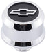 PROFORM With Raised/Recessed Blackfield Chev Bowtie Emblem, Suit 1.22" Hole Slant Edge Aluminium Valve Cover Breather Push-In Style - Polished PR141-857 Autofit
