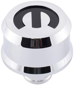 PROFORM With Recessed Black Mopar Emblem, Suit 1.22" Hole Slant Edge Aluminium Valve Cover Breather Push-In Style - Chrome PR440-442 Autofit