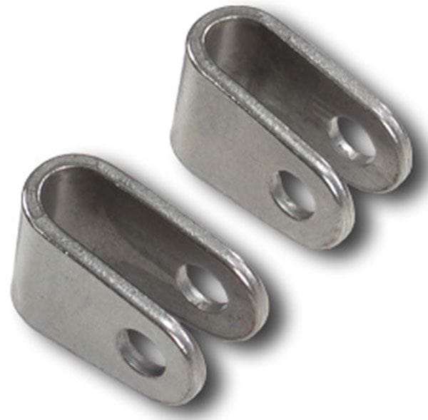 PROWERKS Fits up to 7/8" Tube, 3/8" Hole, 1-1/8" H x 1" L, .500" Inside Width chromoly Rod End Clevis PWC73-206-2 Autofit