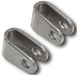 PROWERKS Fits up to 7/8" Tube, 3/8" Hole, 1-1/8" H x 1" L, .500" Inside Width chromoly Rod End Clevis PWC73-206-2 Autofit