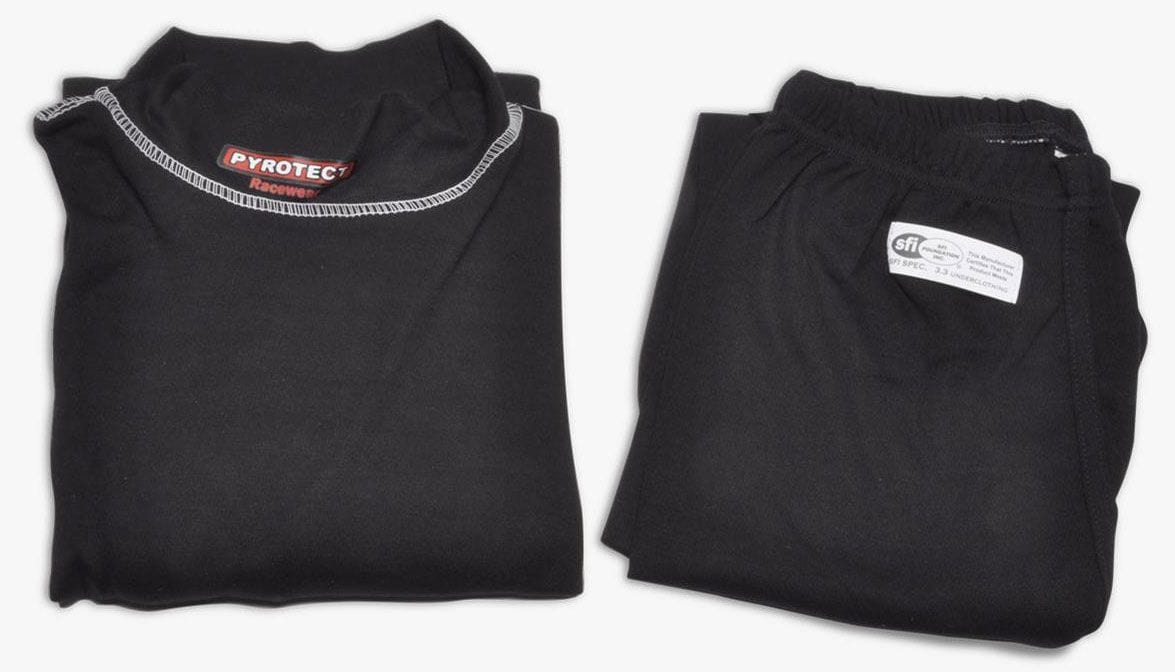 Pyrotect Safety Equipment Black, SFI Approved Inner Wear Bottom (Large) PY4810400 Autofit