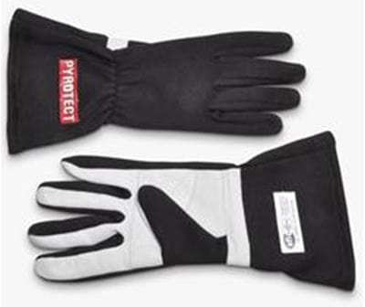 Pyrotect Safety Equipment SFI 3.3/5 Two Layer Nomex Two Layer Black Racing Gloves (Small) PYG2110000 Autofit