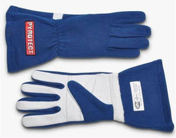 Pyrotect Safety Equipment SFI 3.3/5 Two Layer Nomex Two Layer Blue Racing Gloves (Small) PYG2130000 Autofit
