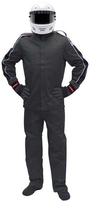 Pyrotect Safety Equipment SFI-5 Two Layer Nomex Eliminator Black Racing Jacket (Large) PY22J0401 Autofit