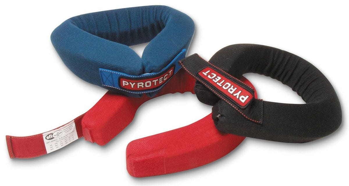 Pyrotect Safety Equipment SFI Approved Contoured Neck Brace (Blue) PY30300013 Autofit