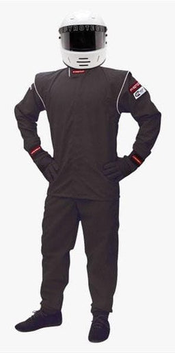 PYROTECT SFI-1 Single Layer Junior DX1 Black Racing Jacket (X-Large 12-14) PYJJDX2501 Autofit