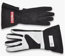 PYROTECT SFI 3.3/5 Two Layer Nomex Two Layer Black Racing Gloves (Medium) PYG2210000 Autofit