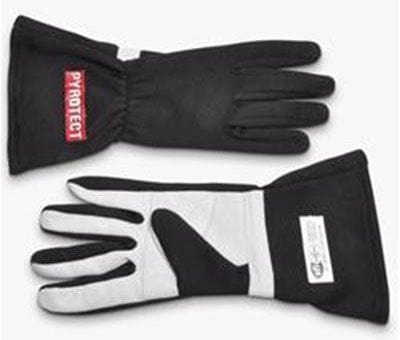 PYROTECT SFI 3.3/5 Two Layer Nomex Two Layer Black Racing Gloves (Medium) PYG2210000 Autofit
